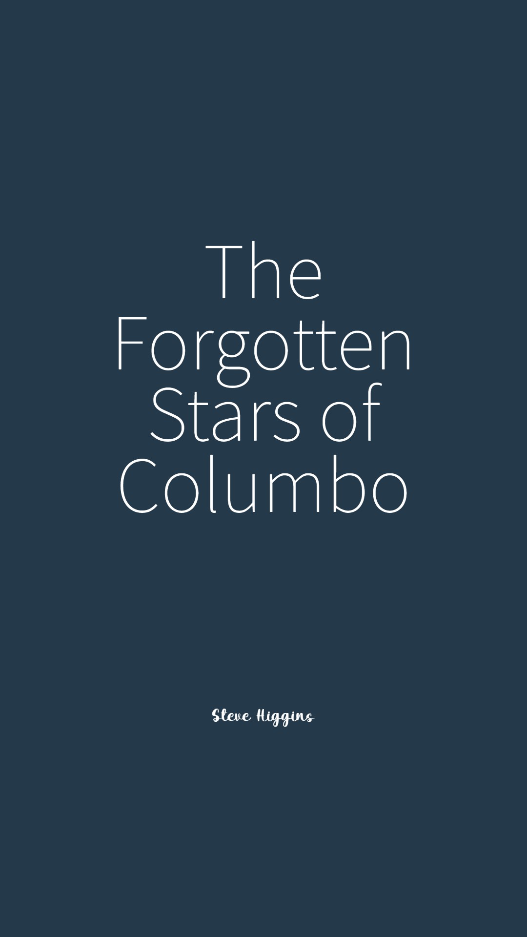 The Forgotten Stars of Columbo | Letters from an Unknown Author!